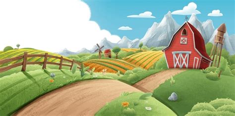 389+ Thousand Cartoon Farm Background Royalty-Free Images, Stock Photos ...