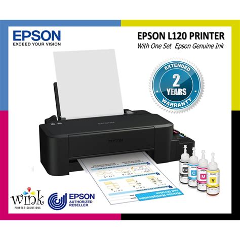 Epson L120 Printer Continuous Ink Tank Brand New Original with Original Epson Inks 664 | Shopee ...