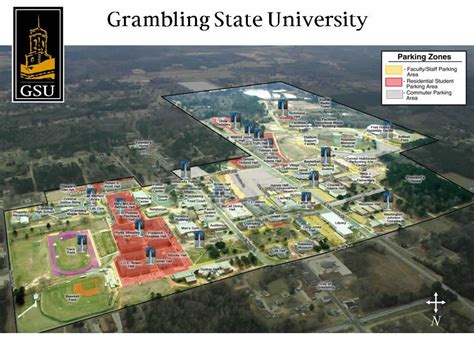 Grambling State University - Parking Zones Map