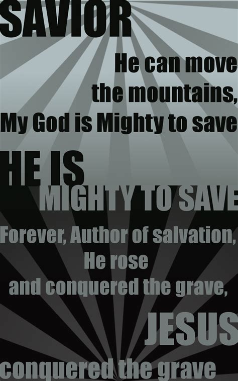 Mighty to Save by JE1403 on DeviantArt