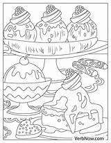 Free DESSERTS Coloring Pages For Download Printable PDF sketch template
