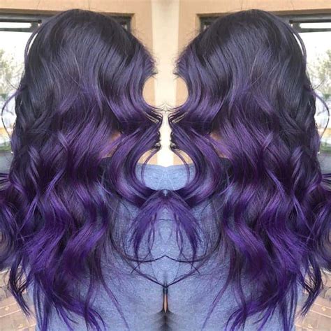 60+ Purple Highlight on Brown Hair Ideas (2021 Updated) - Tattooed Martha