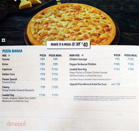 Menu of Domino's Pizza, Virar West, North Western | Dineout discovery