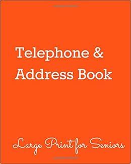 Telephone & Address Book: Large Print Edition for Seniors: Bridgeport Circle: 9781503276178 ...