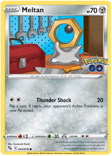 Meltan - Pokemon Go #45 Pokemon Card