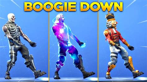 *NEW* BOOGIE DOWN EMOTE On All New Fortnite Skins & With All Popular ...