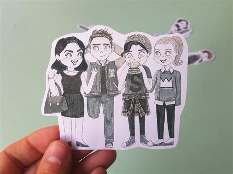 Drew the core four! : r/riverdale