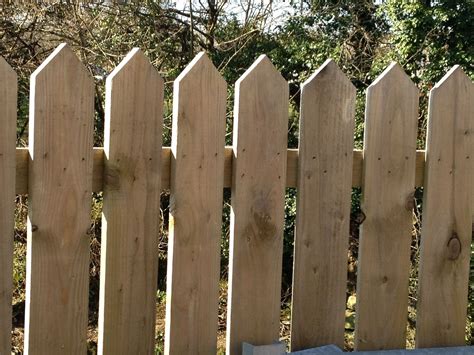 5 Pack 3ft High Pointed Top Pickets 6" Wide Garden Fence Picket Panels ...