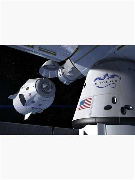 "SpaceX Crew Dragon docking with the ISS" Sticker for Sale by Star ...