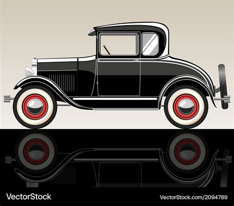 Retro car Royalty Free Vector Image - VectorStock