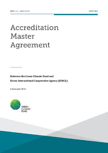 Accreditation Master Agreement between GCF and KOICA | Green Climate Fund