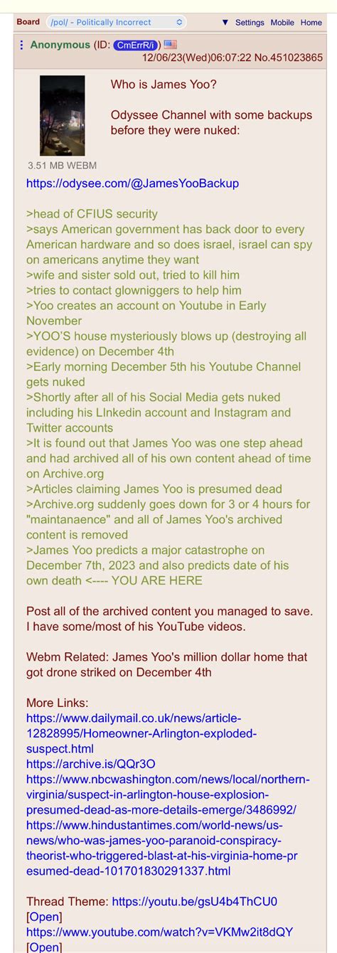 Who is James Yoo? : r/conspiracy