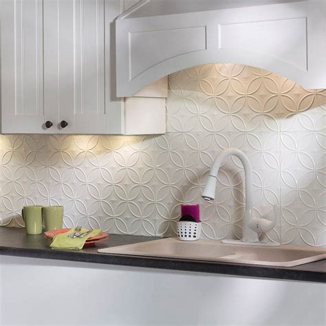 Rings 18.25" x 24.25" 3D Wall Panel | Backsplash panels, Decorative backsplash, Kitchen wall ...