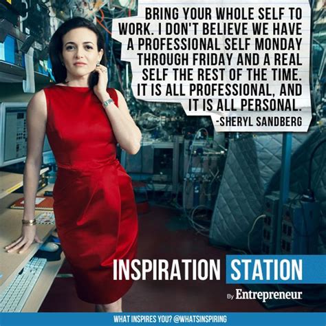 awesome Bring your whole self to work.-- Sheryl Sandberg Best Quotes Success | Sheryl sandberg ...