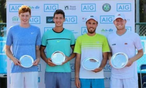 Team Bath Tennis players Luke Johnson and Ben Jones contest AIG Irish ...