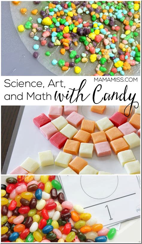 Science, Art, and Math - learning with candy
