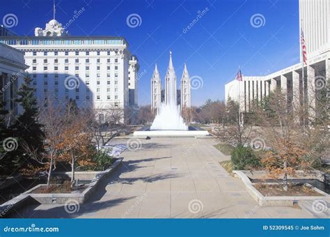 Mormon Temple in Salt Lake City Utah Editorial Image - Image of church, period: 52309545