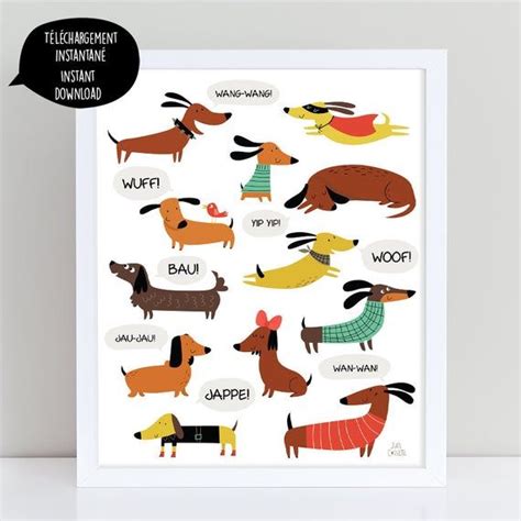 Dachshund Dog Dachshund Print Dachshund Art Dachshund Wall - Etsy ...