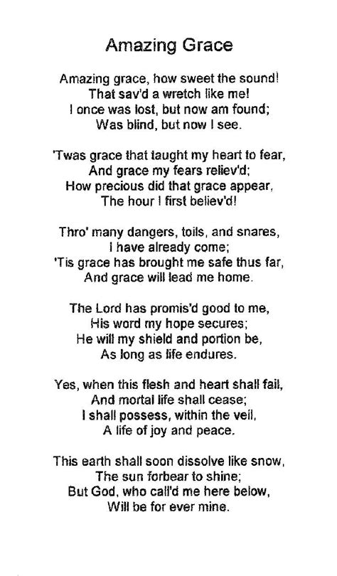 amazing grace lyrics | Amazing Grace | My cheat sheets lullabies ... | Hymns lyrics, Amazing ...