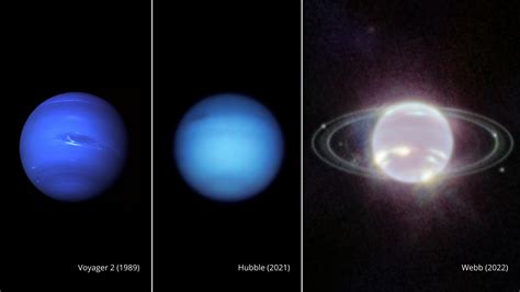 Neptune and rings shine in photos from new space telescope | AP News