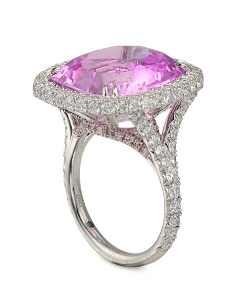 Natural pink sapphire and diamond ring - Turgeon Raine