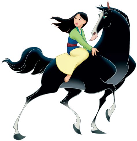 Mulan and her horse, Khan | Mulan horse, Mulan, Mulan disney