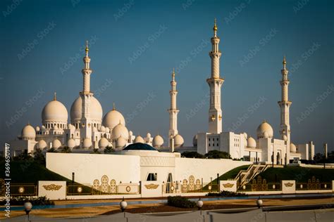 Sheikh Zayed Grand Mosque in Abu Dhabi, the capital city of United Arab ...