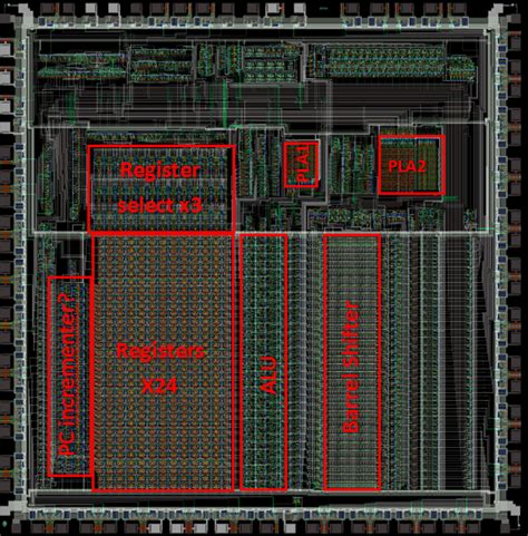 Inside the ALU of the first ARM microprocessor - Electronics-Lab.com