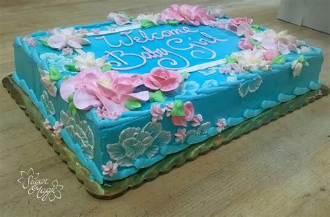 Half Sheet Cake Baby Shower - babyjulb