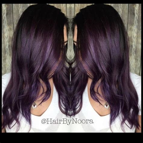 eggplant hair color ideas - Antione Laflamme