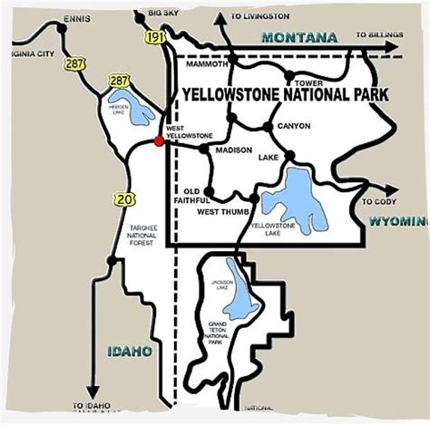 Yellowstone Park Maps | SeeYellowstone.com - West Yellowstone, MT