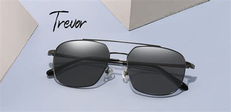 Trevor Aviator Lined Bifocal Sunglasses - Gray Frame With Gray Lenses | Men's Sunglasses | Payne ...