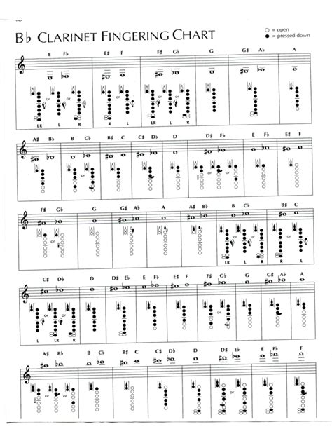 Clarinet Fingering Chart Template - 4 Free Templates in PDF, Word ...