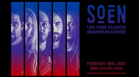 SOEN Announce Live Event from Atlantis Grammofon Studios | Metal Shock ...