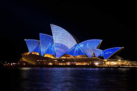 Sydney Opera House during night time HD wallpaper | Wallpaper Flare