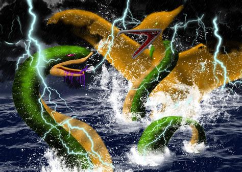 The Mythical Battle by SPARKL3S-XD on DeviantArt