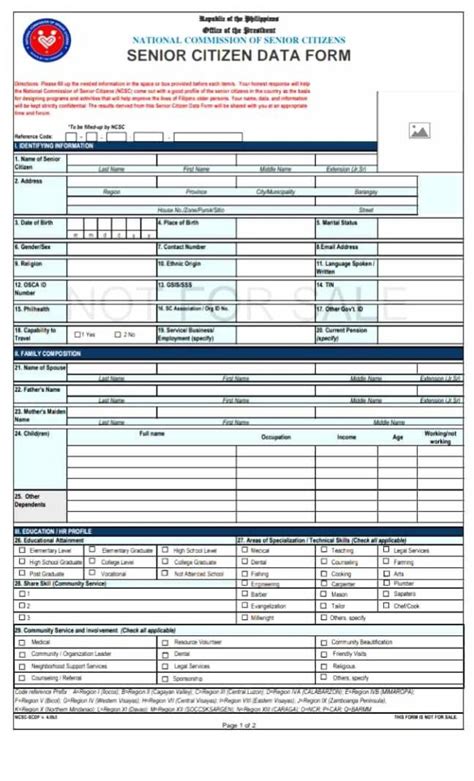 How to Download NCSC Data Form for Senior Citizens | DSWD Assistance ...