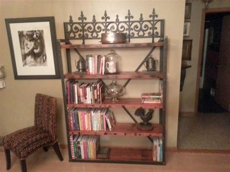 Vintage Metal and Wooden Industrial Bookcase Designs