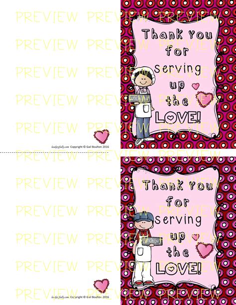 Thank You Cards for Support Staff (Heart theme)- Set 2 | Lead Joyfully