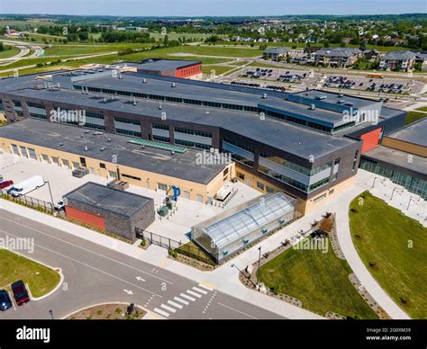 Aerial photograph of the new Verona Area High School; Verona, Wisconsin ...