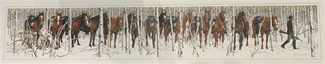 Art Country Canada - BEV DOOLITTLE Two Indian Horses Limited edition Print