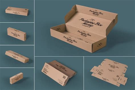 7 Rectangular Packaging Box Mockups by zippypixels on Envato Elements Box Mockup, Mockup ...