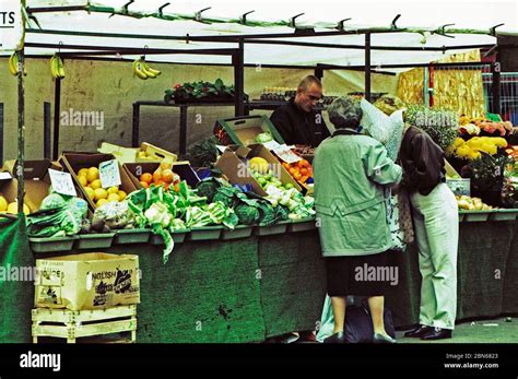 Pontefract market, West Yorkshire, northern England, shot on film ...