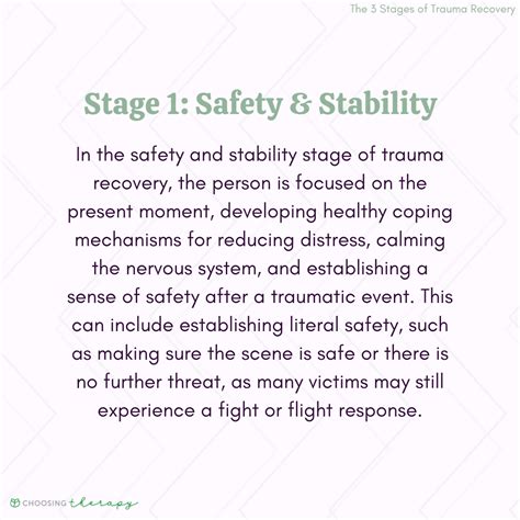 3 Stages of Trauma Recovery