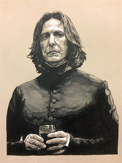 Alan Rickman Severus Snape Art Print Of Drawing Finland | ubicaciondepersonas.cdmx.gob.mx