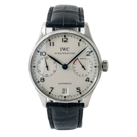 IWC Portuguese Automatic Steel Blue Men's Watch IW500107 - Portuguese - IWC - Watches - Jomashop