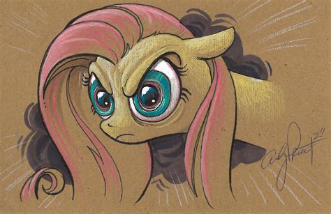 the Fluttershy STARE by andypriceart on DeviantArt