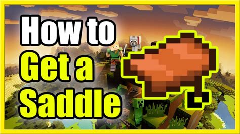 How to GET a SADDLE in Minecraft (Find Saddles or TRADE, Mobs, Fishing ...