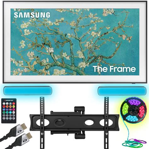 Samsung QN32LS03CB 32 inch The Frame QLED HDR 4K Smart TV (2023) Bundle ...