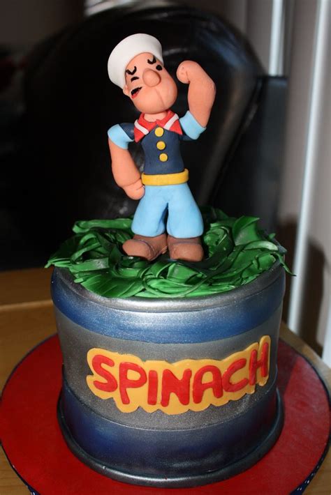 Popeye cake | Character cakes, Movie cakes, Birthday cake kids